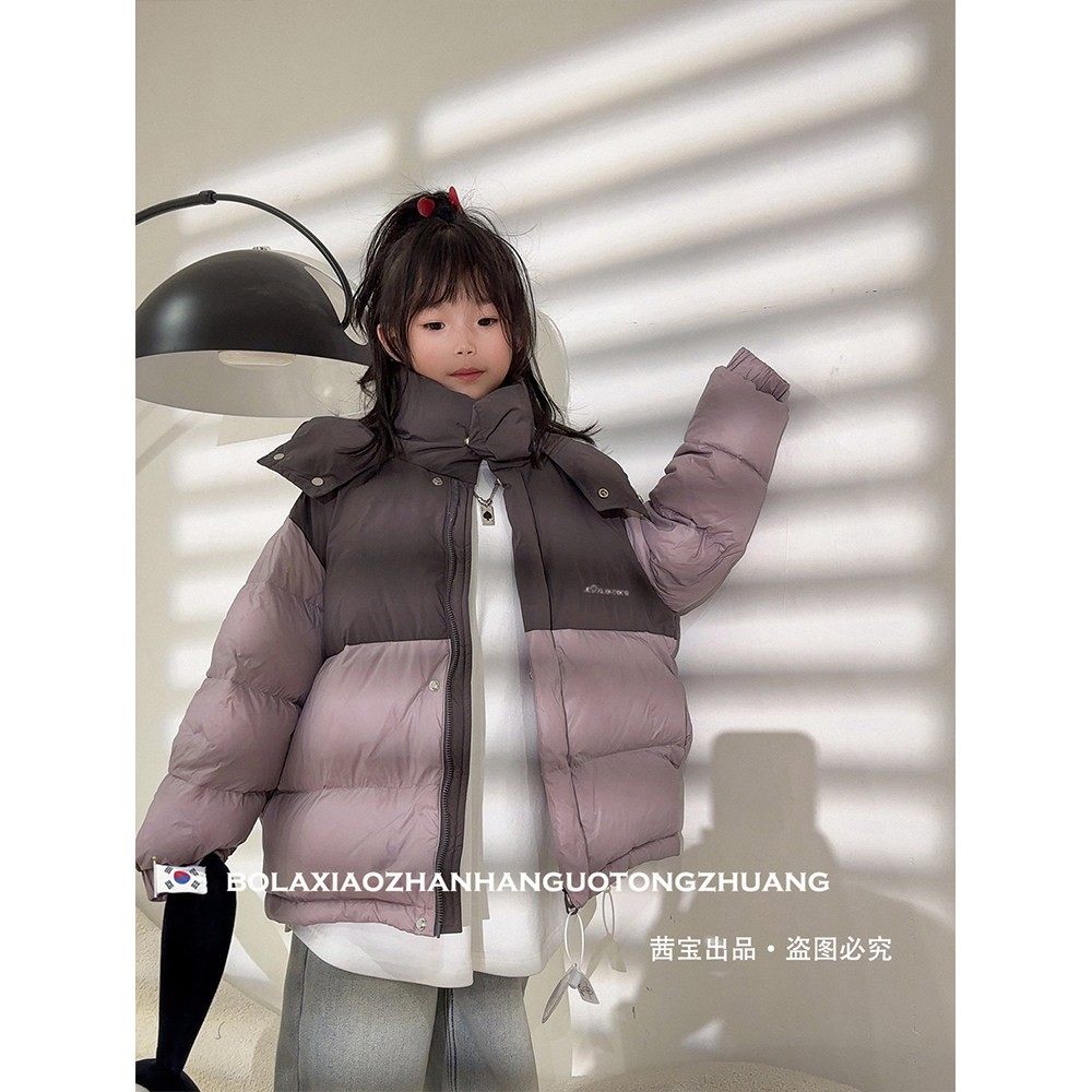 女童羽绒服冬装2025新款洋气儿童加厚拼色白鸭绒中大童冬季外套潮,童装/婴儿装/亲子装,羽绒服,淘宝优惠券,粉丝福利购,淘宝优惠卷