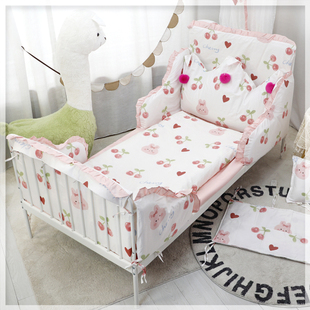 适用于宜家米隆床包护栏床围加长婴儿儿童床品伸缩铁艺床上用品