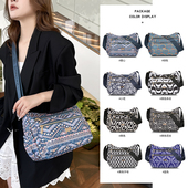 单肩包女防水斜挎包女包多隔层中年妈妈包大容量时尚 女士挎包休闲