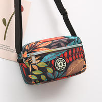 New fashionable waterproof nylon bag, canvas crossbody multi-layered small bag for women, grocery bag, mom bag, business change thumbnail 2
