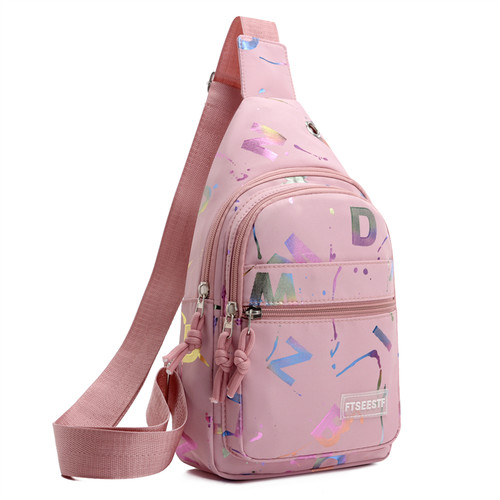 轻便旅行胸前包时尚韩版休闲运动单肩包新款女士背包斜挎包胸包女