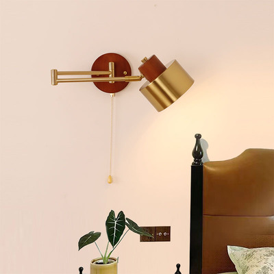 中古风卧室床头阅读学习壁灯