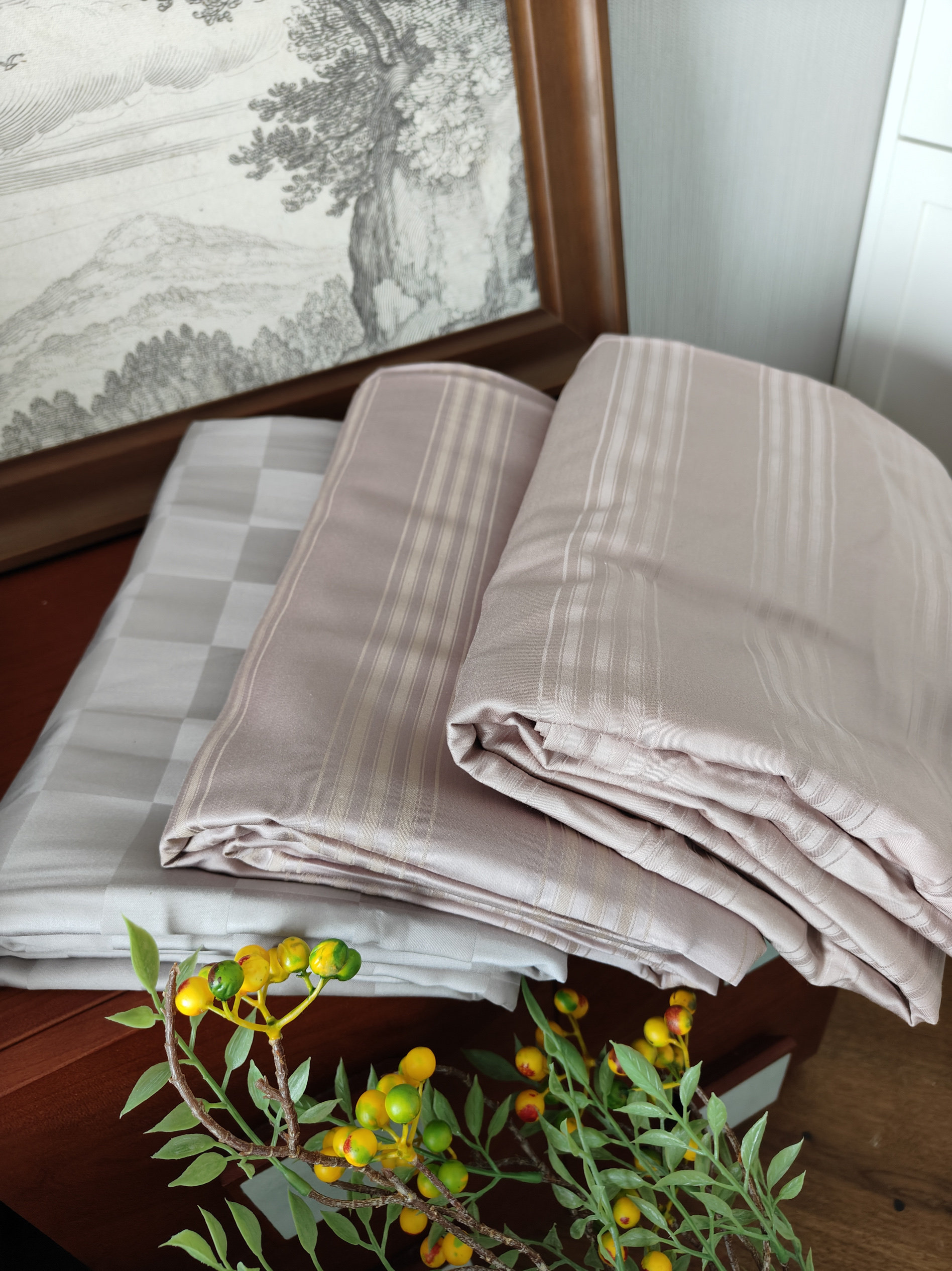 外贸出口100s色织提花天丝莱赛尔双人床单枕套单品可配三件套柔滑