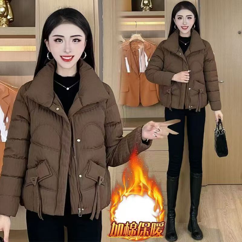 2026冬季加厚短款宽松显瘦棉服女