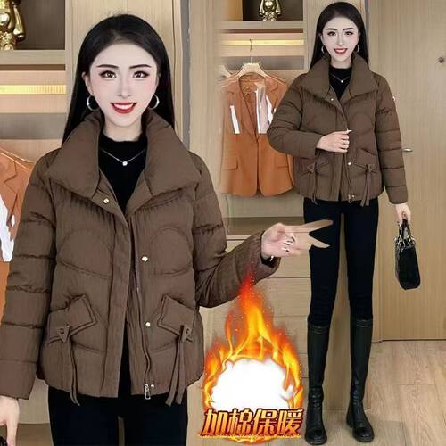 2026冬季加厚短款宽松显瘦棉服女