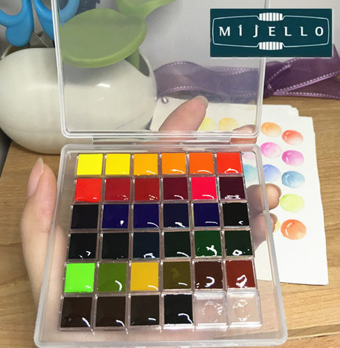 【包邮】韩国美捷乐34色水彩颜料