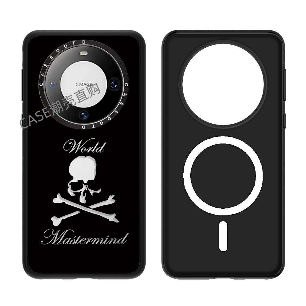 CASE潮牌MMJ骷髅头适用于华为mate70/70pro/60/60pro手机壳磁吸镜面60p华为mate70/60/pro+防摔保护套mate60p