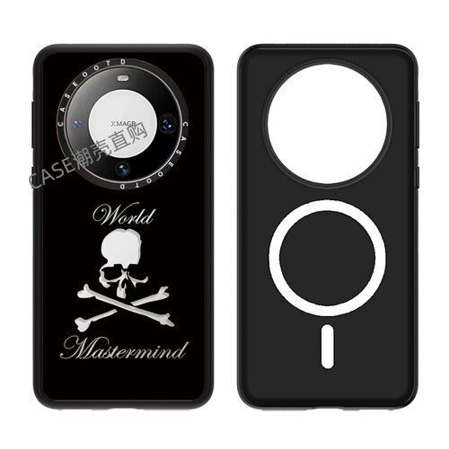 潮牌MMJ骷髅头适用于华为mate70/70pro/60/60pro手机壳磁吸镜面60p华为mate70/60/pro+防摔保护套mate60p