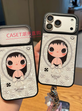 新款小玉yuy玉女孩适用于苹果17promax手机壳磁吸苹果17/16/15/14/pro防摔保护壳卡通角闪石族族长13pro/12壳