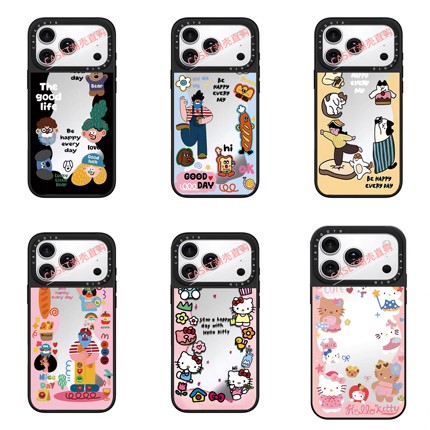 CASE环绕女孩老头头像多巴胺趣味适用于iPhone17promax手机壳磁吸苹果17/16/15/14/pro防摔保护壳KT猫13/12壳