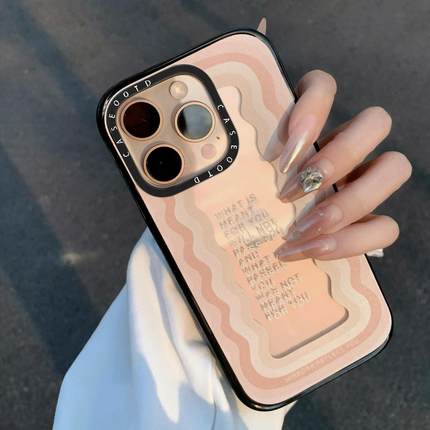 CASE赵露思同款励志语录沙漠金适用于苹果16pro手机壳iphone17/16/15/14/promax防摔保护套14plus明星同款13p