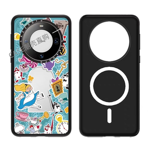 70pro 60pro pro 手机壳镜面70p防摔潮牌 60pro磁吸手机壳华为mate70 CASE爱丽丝梦游仙境适用华为mate