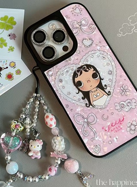 CASEOOTD新款Yuy小玉女孩适用于iPhone17promax手机壳苹果17/16pro/15/14/promax防摔保护壳贝母磁吸13壳1211