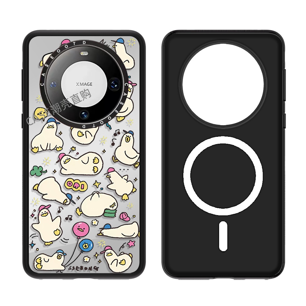 CASE小黄鸭摆烂鸭适用华为mate70/70pro/60/60pro手机壳磁吸卡通华为mate70/60/pro+防摔保护套mate60p手机壳