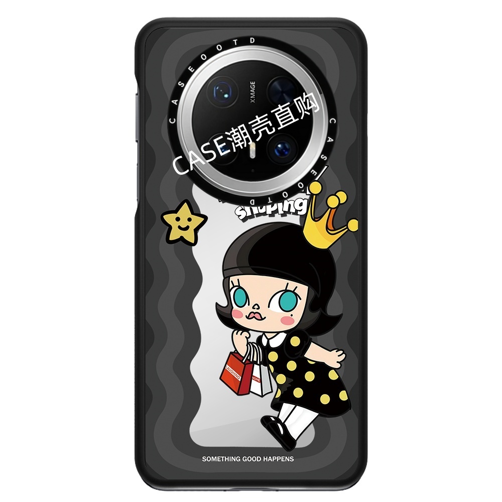 CASE波浪励志语录莫莉适用于华为Mate70/70Pro手机壳磁吸波浪70壳mate60pro手机套mate70卡通60pro防摔保护壳