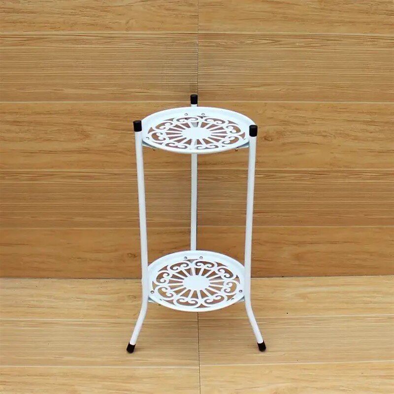 厂家室内客厅双层简约铁艺花架庭院阳台落地多肉绿萝花架子