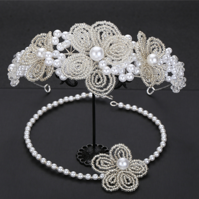 欧美轻奢复古水晶发箍婚纱淑女