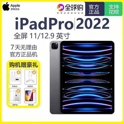 Apple/苹果11英寸iPadPro2022款 (第四代)2021/2020学生平板电脑