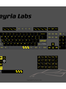 Keyria Labs / 莲花跑车  LOTUS客制化键帽五面热升华