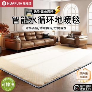 水暖地热垫电热地毯2025新款地垫女孩卧室地毯水循环加热家用客厅