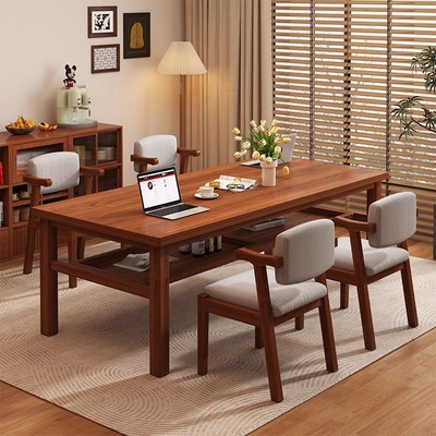 【政府补贴】实木餐桌一桌四椅