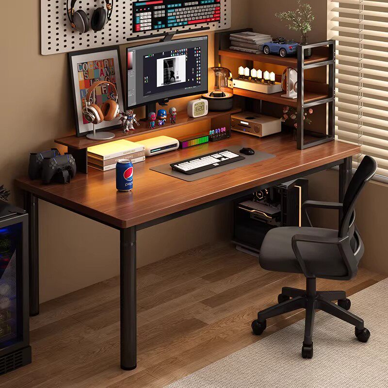 电脑桌卧室家用台式电竞桌椅套装简易书桌学生出租屋书房办公桌