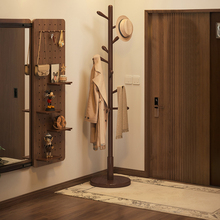 实木衣架落地卧室落地挂衣架家用挂衣置物架衣服挂架挂衣杆衣帽架