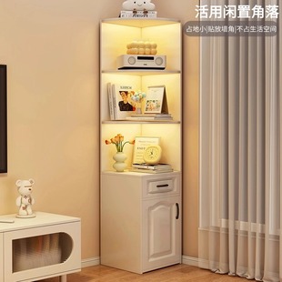 角柜转角柜墙角三角置物架客厅卧室书柜储物柜子拐角角落收纳边柜
