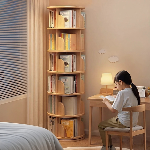 ‘万人收藏’的实木旋转书架