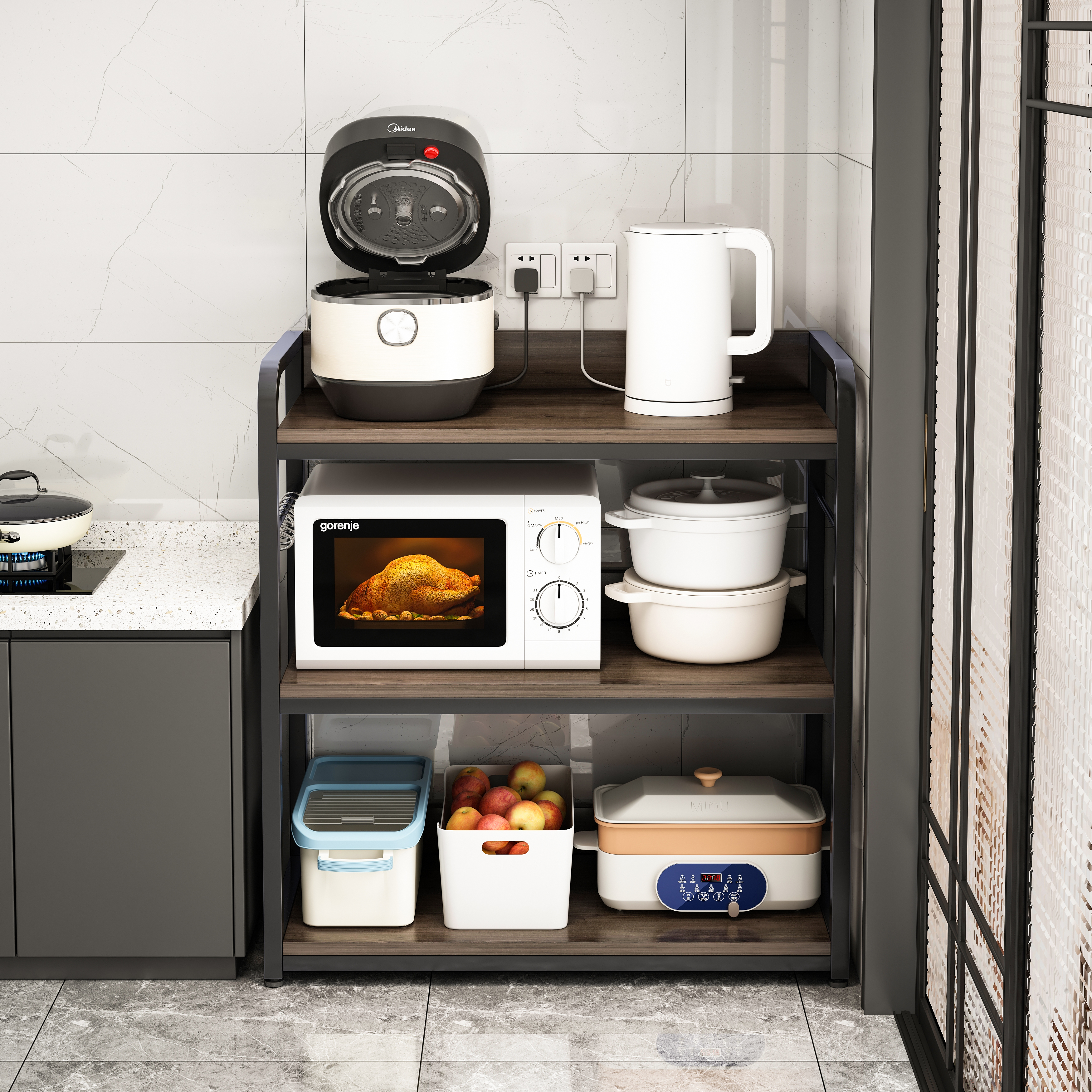 【补贴】厨房置物架落地收纳架