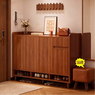 鞋柜家用门口收纳柜大容量入户鞋柜玄关柜一体靠墙门外楼道鞋架子