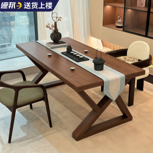 茶桌椅组合小户型阳台茶几家用客厅餐桌新中式办公室大板泡茶桌子