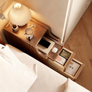 床头柜小型家用极窄床边柜卧室超窄20cm30公分床边窄夹缝收纳柜子