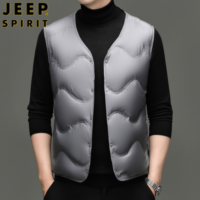 jeepspirit休闲羽绒马甲