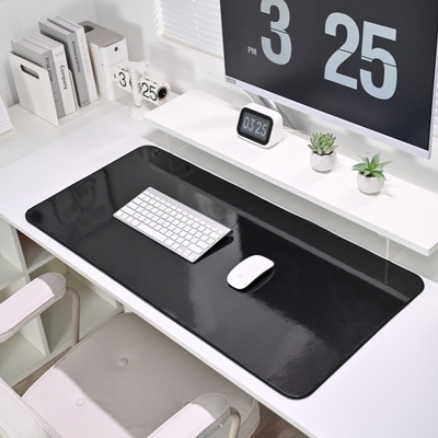 呐尊办公电脑炭纤维纹皮革鼠标垫