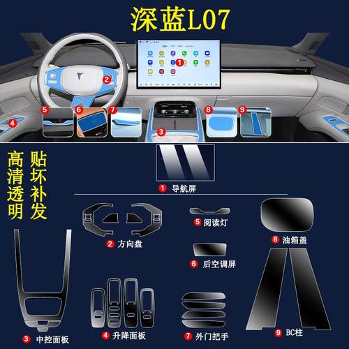 25款长安深蓝L07内饰保护膜