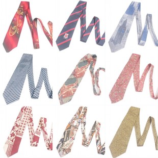 vintage孤品印花时尚 手工复古卡通图案精品小清新英伦风领带Q15