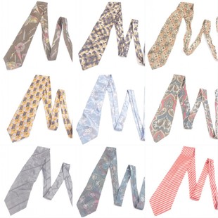 vintage孤品印花时尚 手工复古卡通图案精品小清新英伦风领带Q18