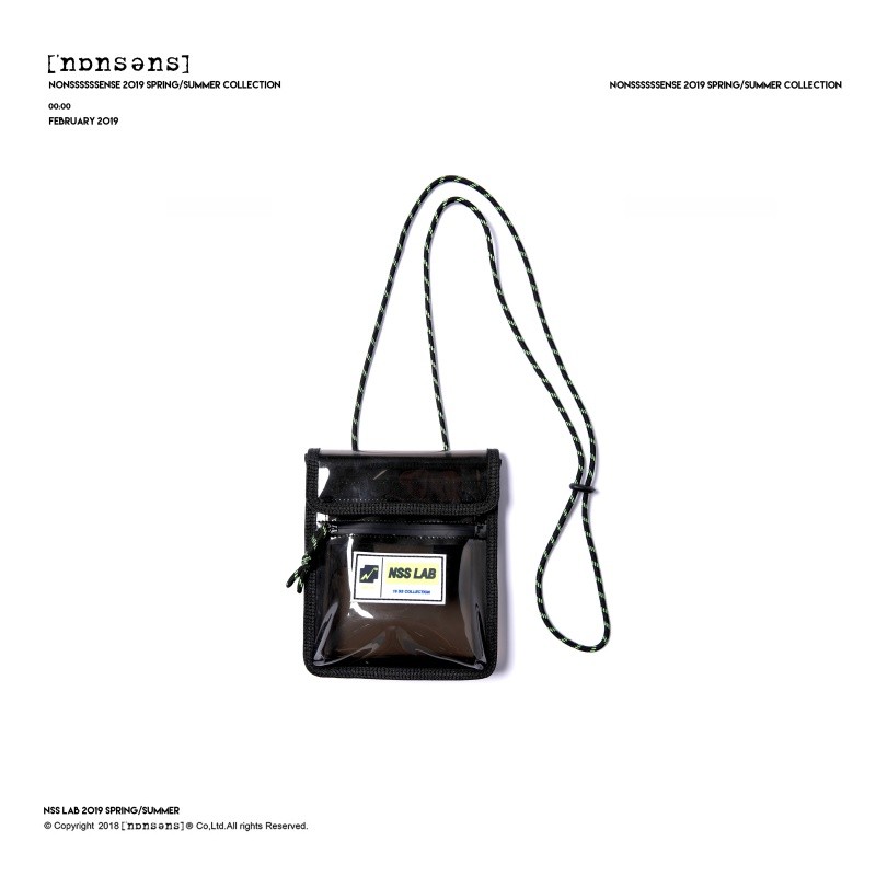 PVC透明斜挎包单肩包腰包男女