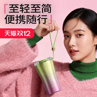 tomic特美刻钛杯户外可乐饮料咖啡杯送礼生日礼物双层纯钛保温杯