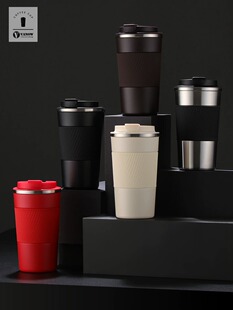 英国Vanow咖啡杯便携男士女士办公室学生不锈钢随行马克保温杯子