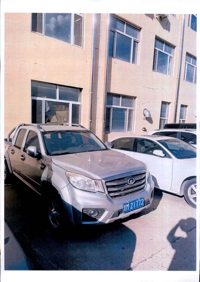 1月25日哈尔滨黑M21772长城牌风骏6小型货车网络拍卖公告