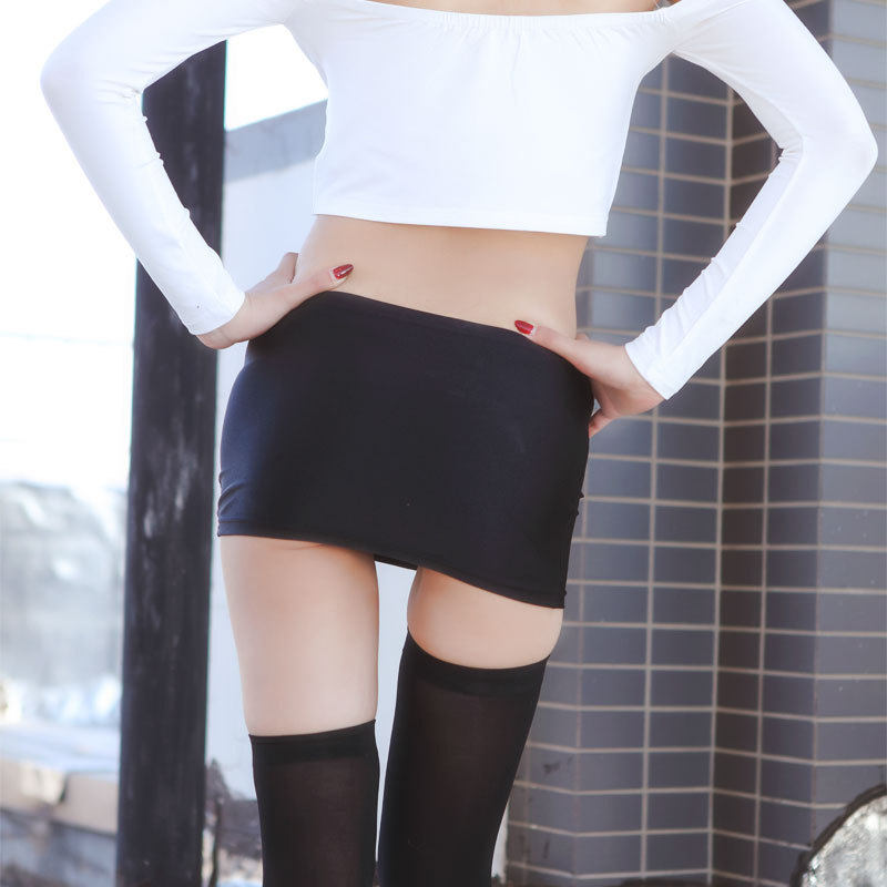 百搭包臀裙辣妹性感显身材低腰提臀新款超短裙小裙子迷你裙易漏底
