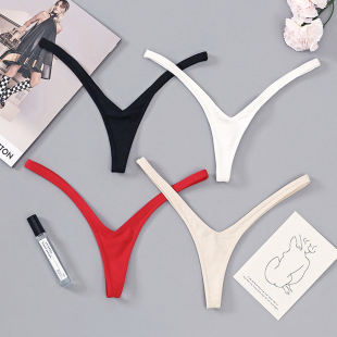 欧美深v超小丁字裤 女超低腰勒阴透气细带一根线****诱惑 性感内裤