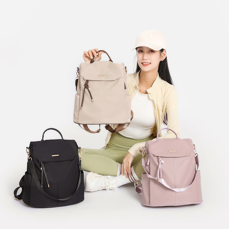 时尚单肩双肩包女牛津布背包