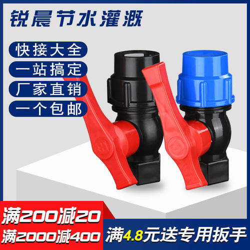 塑料快速pe水管内丝6分1寸阀门