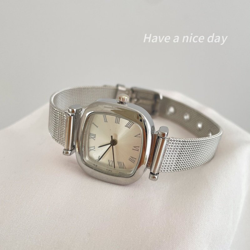 高级感冷淡风方形手表女小表盘