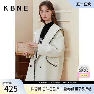 一手长毛呢外套KBNE80%羊毛