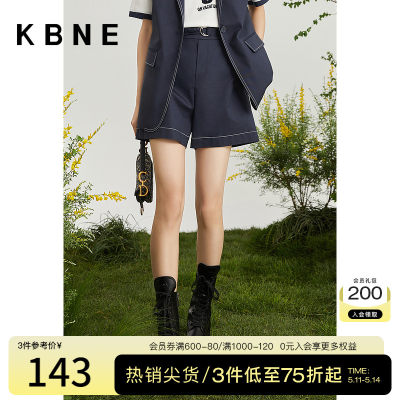 【商场同款】kbne休闲裤女短裤2023夏季新款工装裤薄款裤子