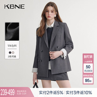 西服气质上衣衬衫 KBNE百搭休闲西装 长袖 新款 学院风半身裙 外套春季